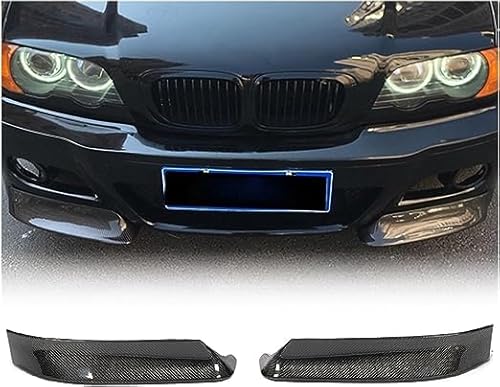 Frontlippe Spoiler für BMW Serie 3 E46 M3 2000-2006, Stoßfängerlippe Spoilerlippe Dauerhaft AntiKollision Frontspoiler Protector von SORAD