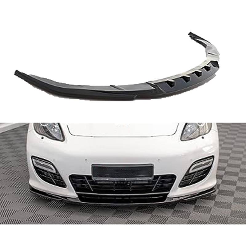 Frontlippe Spoiler für Porsche-Panamera-Turbo-Sport-970-(2009-2013), Stoßfängerlippe Spoilerlippe Dauerhaft AntiKollision Frontspoiler Protector von SORAD