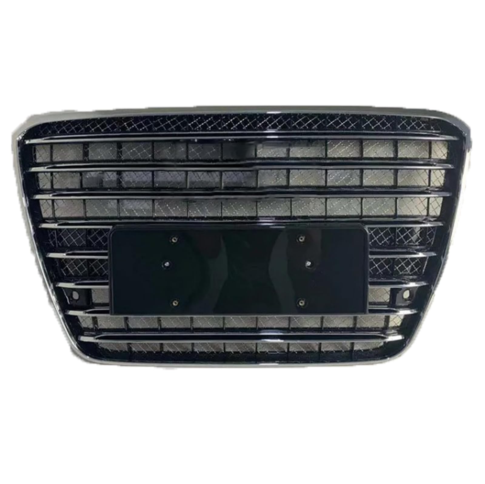 Mittelnetz Grilles Racing Grill für Audi A8 W12 D4 2010-2014 A8L, Kühlergrill Frontstoßstangenhaube Grill Kühlergrill Frontstoßstange Haube Kühlergrill Grill von SORAD