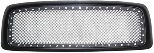 Mittelnetz Grilles Racing Grill für Dodge Ram 1500 2002-2006, Kühlergrill Frontstoßstangenhaube Grill Kühlergrill Frontstoßstange Haube Kühlergrill Grill von SORAD