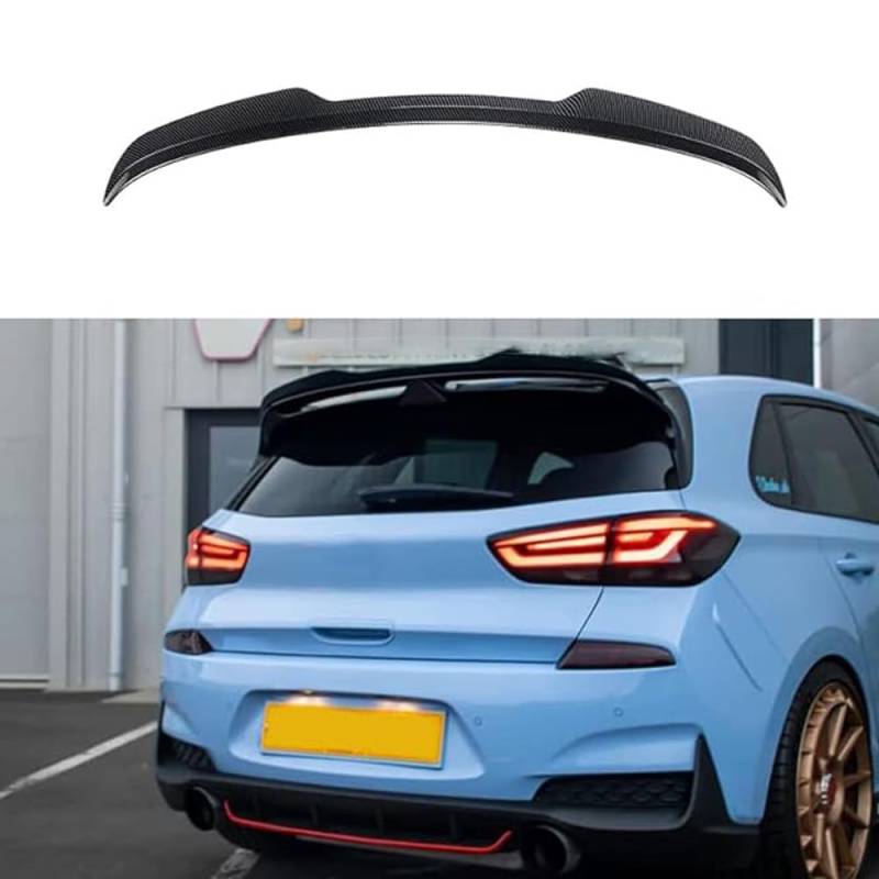 Performance Heckspoiler für Hyundai i30N MK3 2017+, Kofferraumspoiler Autodach Rear Spoiler Lippe Kratzfest Heckklappenspoiler Lippe Hinten Stamm Spoiler,B von SORAD