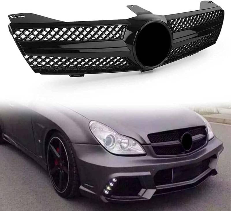 Auto Front Kühlergrille für Benz C219 W219 CLS Class CLS350 CLS500 SLS600 2004-2007, Dauerhaft Auto Frontstoßstange Radiator Kühlergrille Dekoration, Ersatz Zubehör von SORAE