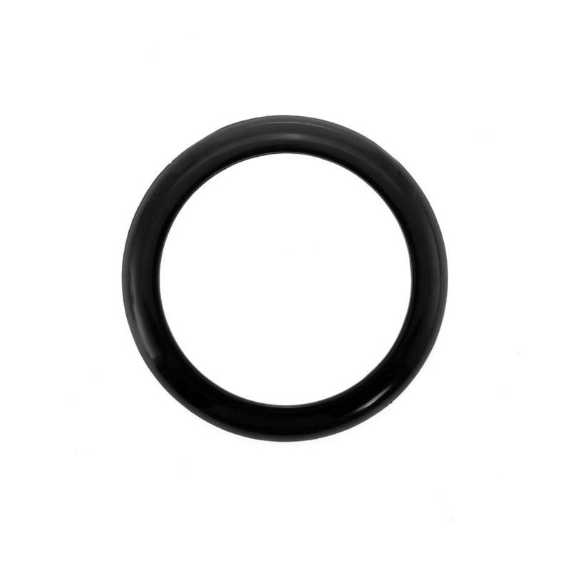 SORTZ Kompatibel mit BMW 1er F20/F21 2011–2019, Auto-Emblem-Ring, Logo, Rahmenabdeckung, Zierleiste, Karbon/matt/glänzend schwarz (Color : Gloss Black, Size : 1) von SORTZ