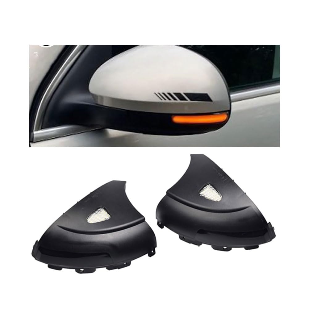 SOUTES für VW Tiguan MK1 2008-2016 Auto Rückspiegel Blinker Lampe Dynamische Blinker-Seitenspiegel Blinkerleuchten Spiegelblink Blinkerlampe Zubehör von SOUTES