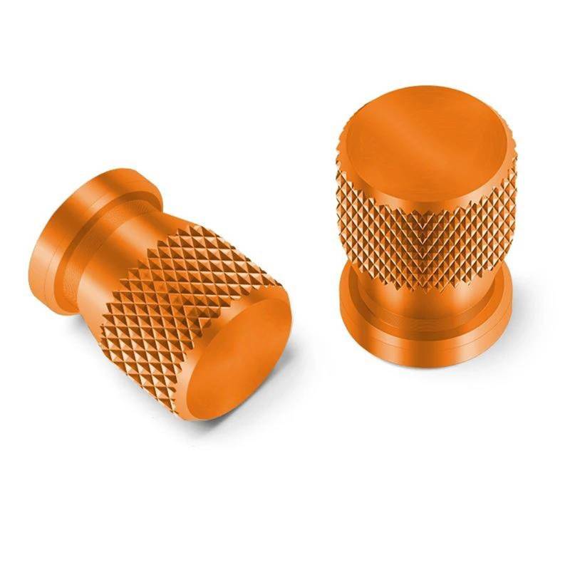 Ventilschaftkappen Motorrad Rad Reifen Ventil Stem Caps Abdeckung Für Yamaha MT01 MT09 MT07 MT10 MT03 MT 09 07 03 10 MT-09 MT-07 MT-10 MT-03(Orange) von SOUTES