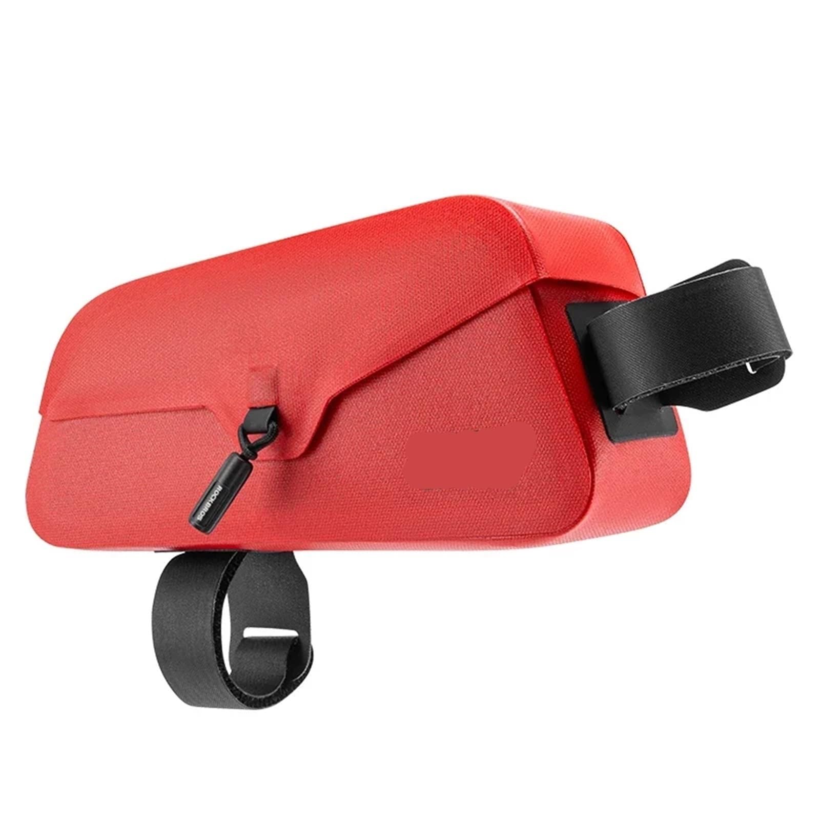 Fahrrad Rahmentasche Fahrrad Schlauch Tasche Magnetische Fahrrad Front Tasche Wasserdichte Tragbare Front Rahmen Pack Radfahren Lagerung for Rennrad Für Montainbikes, Rennrad(Red,0.6L(20x8.5x5.5cm)) von SOYUVAVB