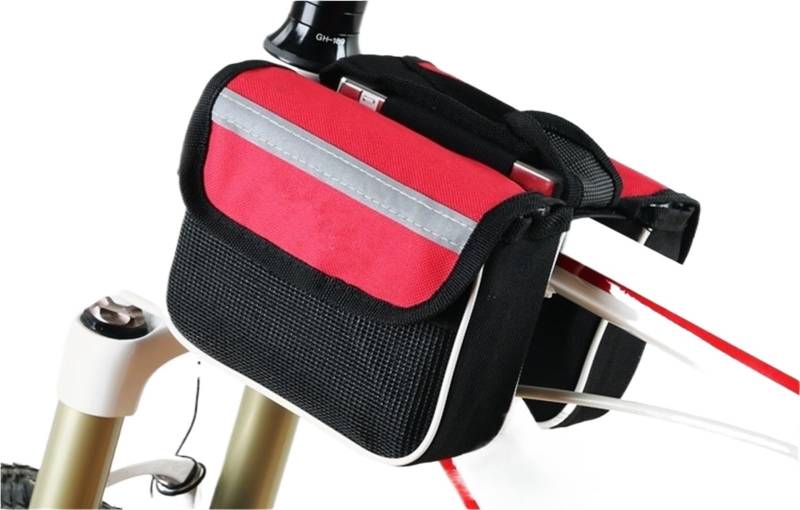 Fahrrad Rahmentasche Wasserdichte Fahrrad-Satteltasche, großes Fassungsvermögen, Heck- und Hecktasche, 3-in-1-Kofferraumtasche, Straßen- und Berggepäckträger, Fahrradtaschen, Fahrradtasche Für Montain von SOYUVAVB