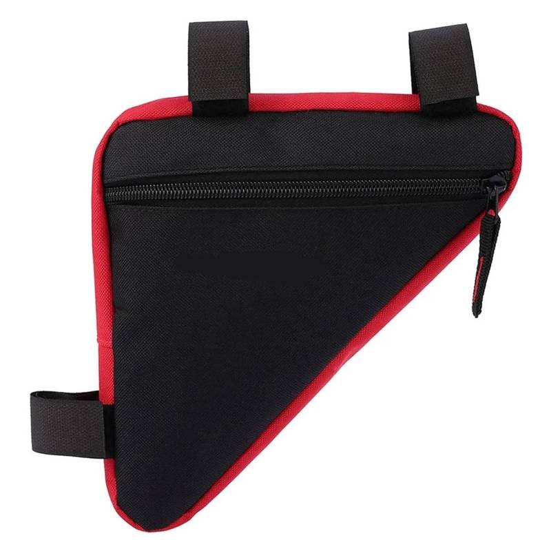 SOYUVAVB Fahrrad Rahmentasche Dreieck Radfahren Fahrrad Fahrrad Vorne Sattel Rohr Rahmen Tasche Tasche Halter Outdoor Tasche Für Montainbikes, Rennrad(Red) von SOYUVAVB