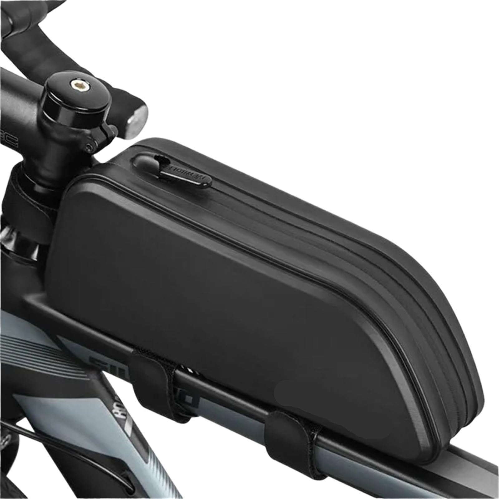 SOYUVAVB Fahrrad Rahmentasche Fahrradtasche, regendicht, Radfahren, Oben, Vorderrohr, Rahmentasche, große Kapazität, Rennradtasche, Schwarz, Fahrradzubehör Für Montainbikes, Rennrad von SOYUVAVB