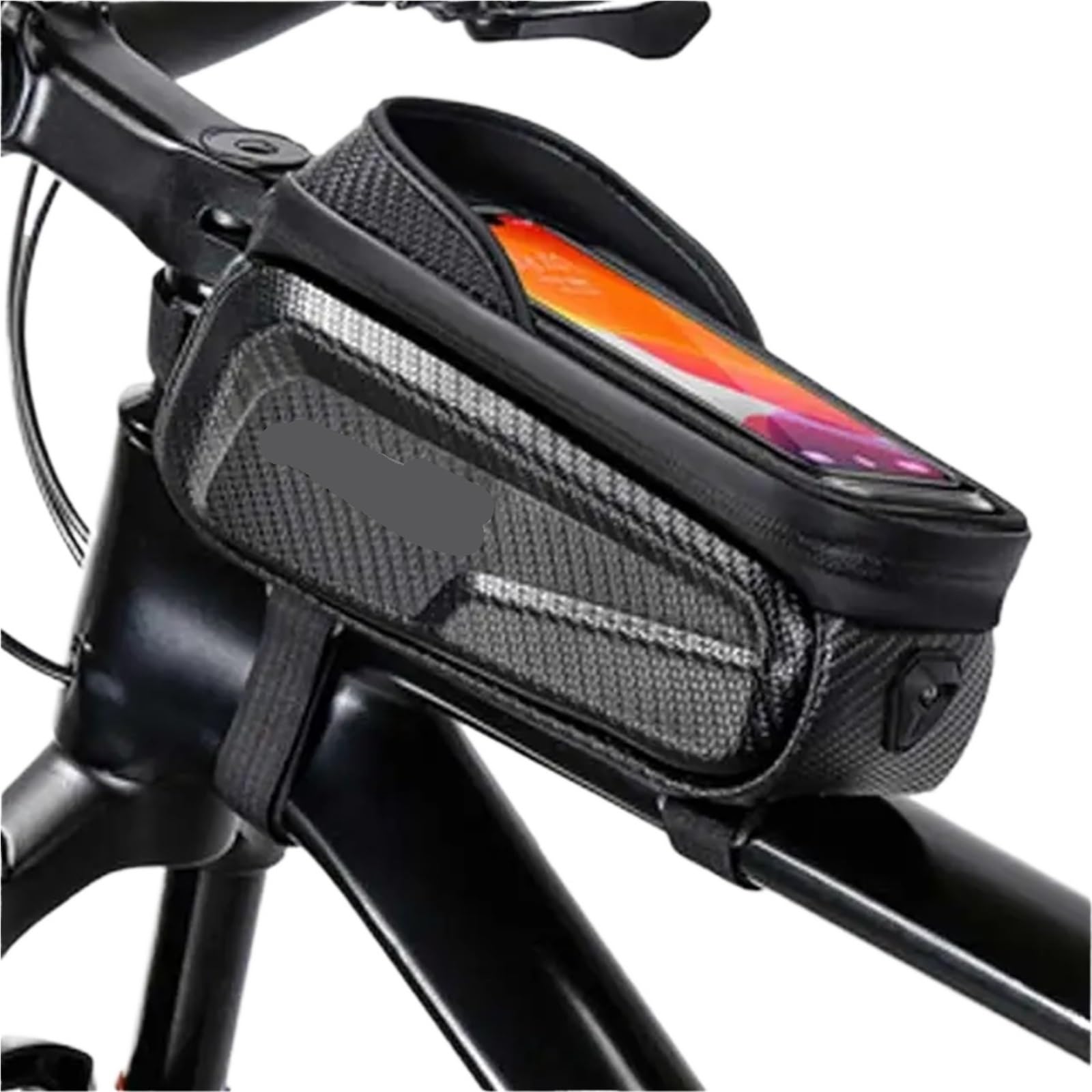 SOYUVAVB Fahrrad Rahmentasche Fahrradtasche, wasserdichte Fahrradtasche, oberer vorderer Rohrrahmen, Rennradtasche, 7,2-Zoll-Hülle, Fahrradzubehör Für Montainbikes, Rennrad(1.8L) von SOYUVAVB