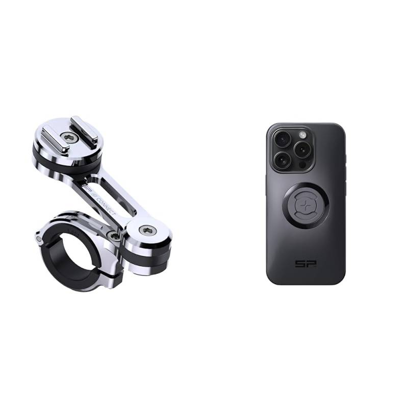 SP CONNECT Moto Mount Pro Chrome, EH & Phone Case | SPC+ | kompatibel mit iPhone 15 Pro von SP CONNECT