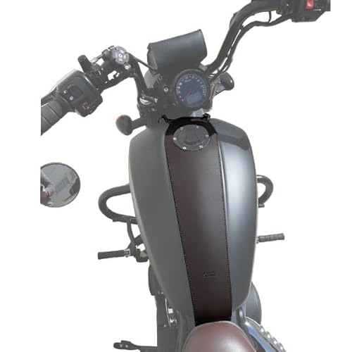 Tankabdeckung Braun kompatibel mit Indian Scout Bobber von SPAAN