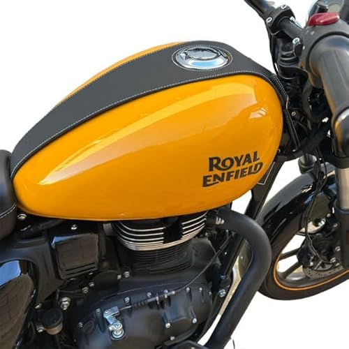 Tankabdeckung kompatibel mit Royal Enfield Meteor 350, Schwarz von SPAAN