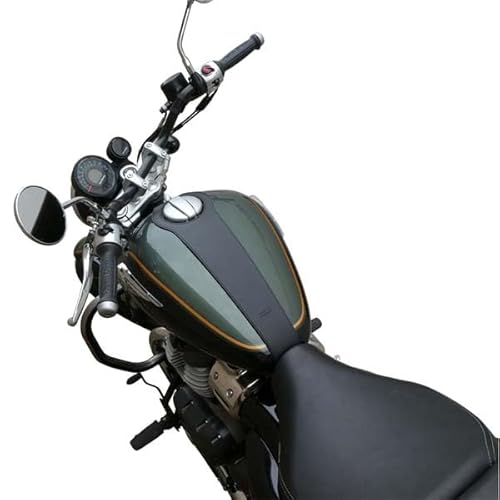 Tankpad schwarz kompatibel mit Royal Enfield Super Meteor 650 von SPAAN