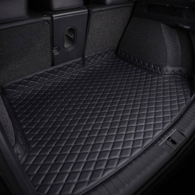 Angepasst Auto Kofferraummatte Leder Mat für Op-EL Zafira Tourer C 7-seat 2011-2019, Seitenschutz rutschfest Wasserdicht Einfach zu Säubern Hundefreundlich,All Black von SPAART