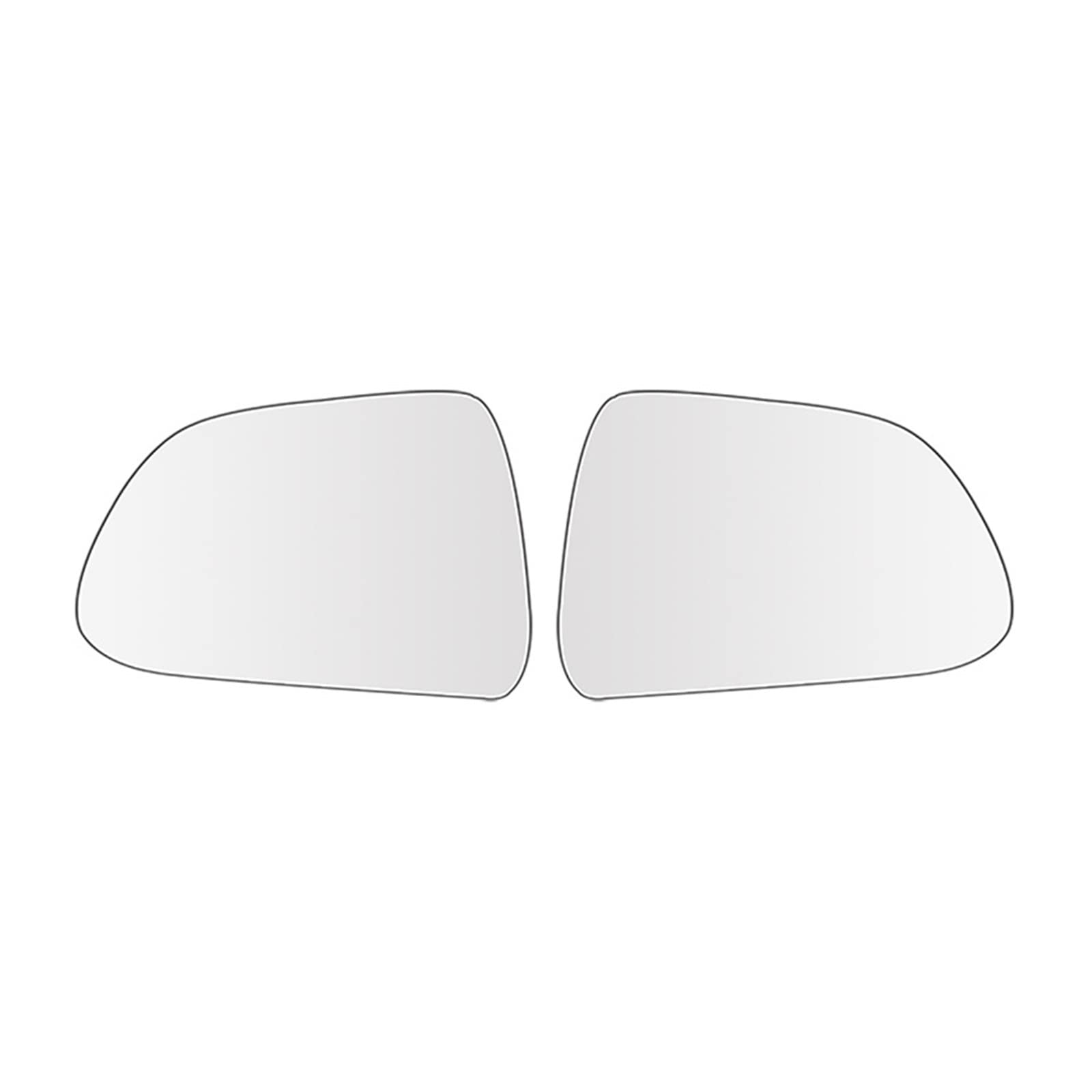 Auto Spiegelglas Für Tesla Für Modell 3 YXS 1 Paar 800R Weitwinkel Große Vision Rückspiegel Heizung Replacementen Anti Blenden umkehr Seitenspiegelglas (Farbe : White for model 3) von SPANN
