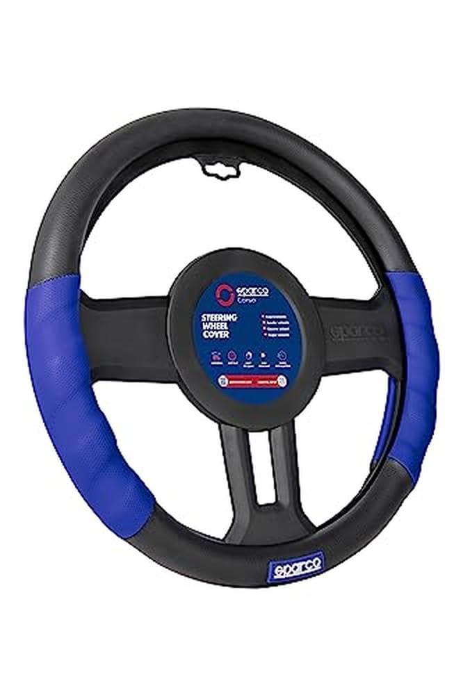 SPARCO SPC1100L Steering Wheel Covers Blue-Black von Sparco