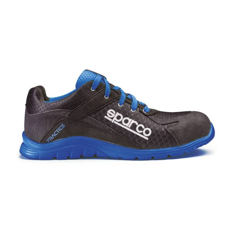 SPARCO Sicherheitshalbschuh Practice S1P SRC Größe 42, Blau Schwarz von Sparco