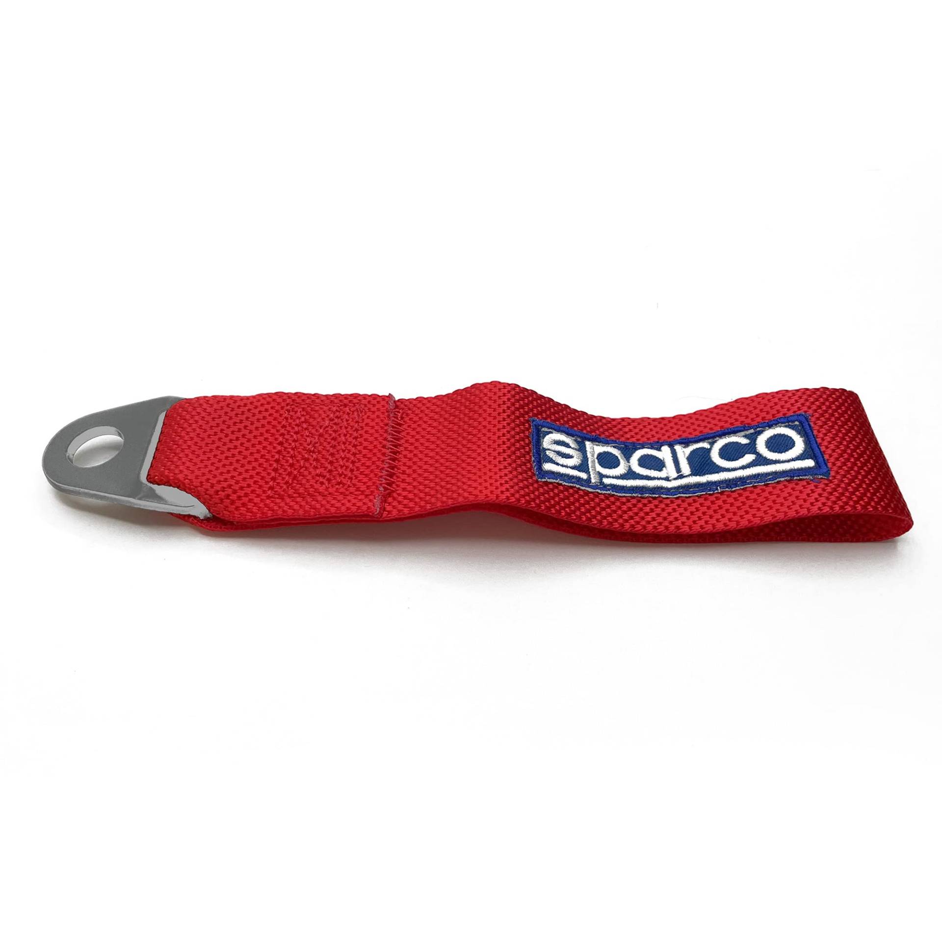 SPARCO Racing Schlepp-Halen-Gurte - Rot - max. 3000kg - 16mm Loch - FIA-geprüft 240 mm x 1.6 m von Sparco