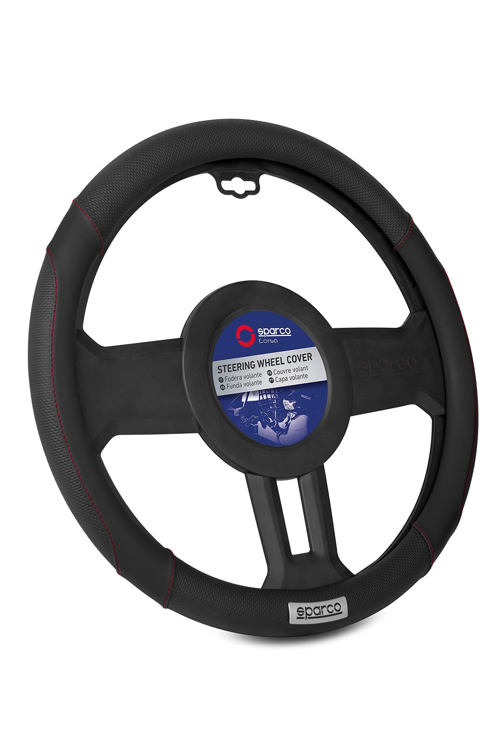 SPARCO SPC1113BK Steering Wheel Cover C1113 Black Universal CAR von Sparco