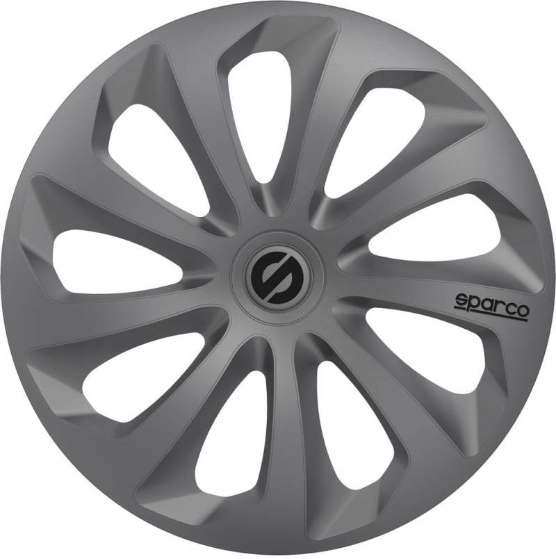 SPARCO SPC1670GR Sicilia 4 Stück Radzierblenden, Grau, 4 Stück, 16" von Sparco