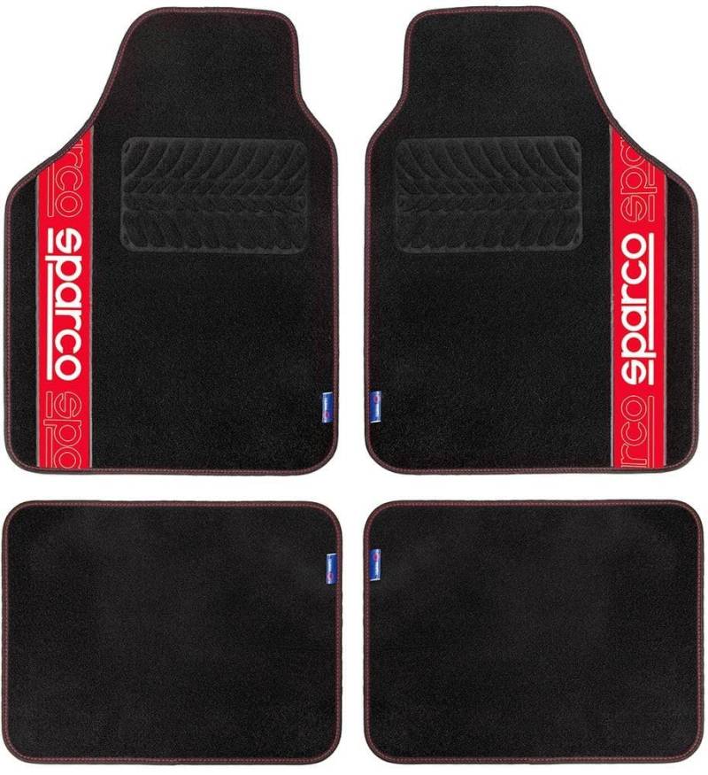 Sparco Teppichboden F510 Schwarz/Rot Teppichboden von Sparco