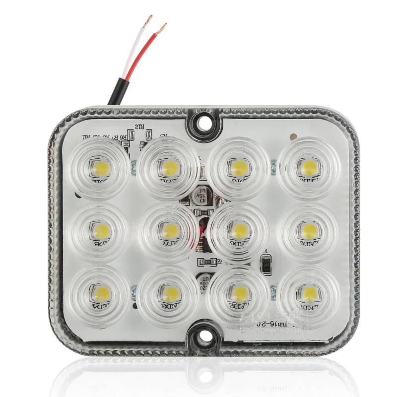 SPARKMOTO 1 x LED Ruckfahrscheinwerf Anhänger 12V 24V, Rueckfahrleuchte Anhänger LED Für Wohnwagen LKW Traktor, Led Rückleuchten Anhänger Weiß, Anhänger Beleuchtung Led Tauchboot von SPARKMOTO