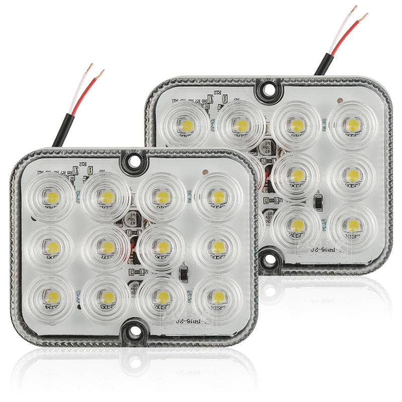 SPARKMOTO 2 x LED Rückfahrlicht Anhänger 12V 24V, Rückfahrleuchte Anhänger Led Tauchboot, Rückleuchten Led Rückfahrscheinwerfer R23 Für PKW Anhänger Wohnwagen LKW Traktor von SPARKMOTO