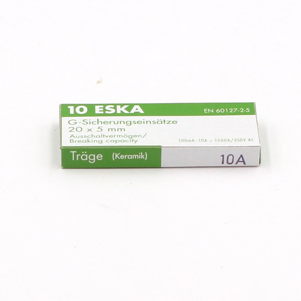 Zeitsicherung (T) aus Keramik, 10 A/250 V AC, 5 x 20 mm (10 Sicherungen) von SPC-BOUTIQUE