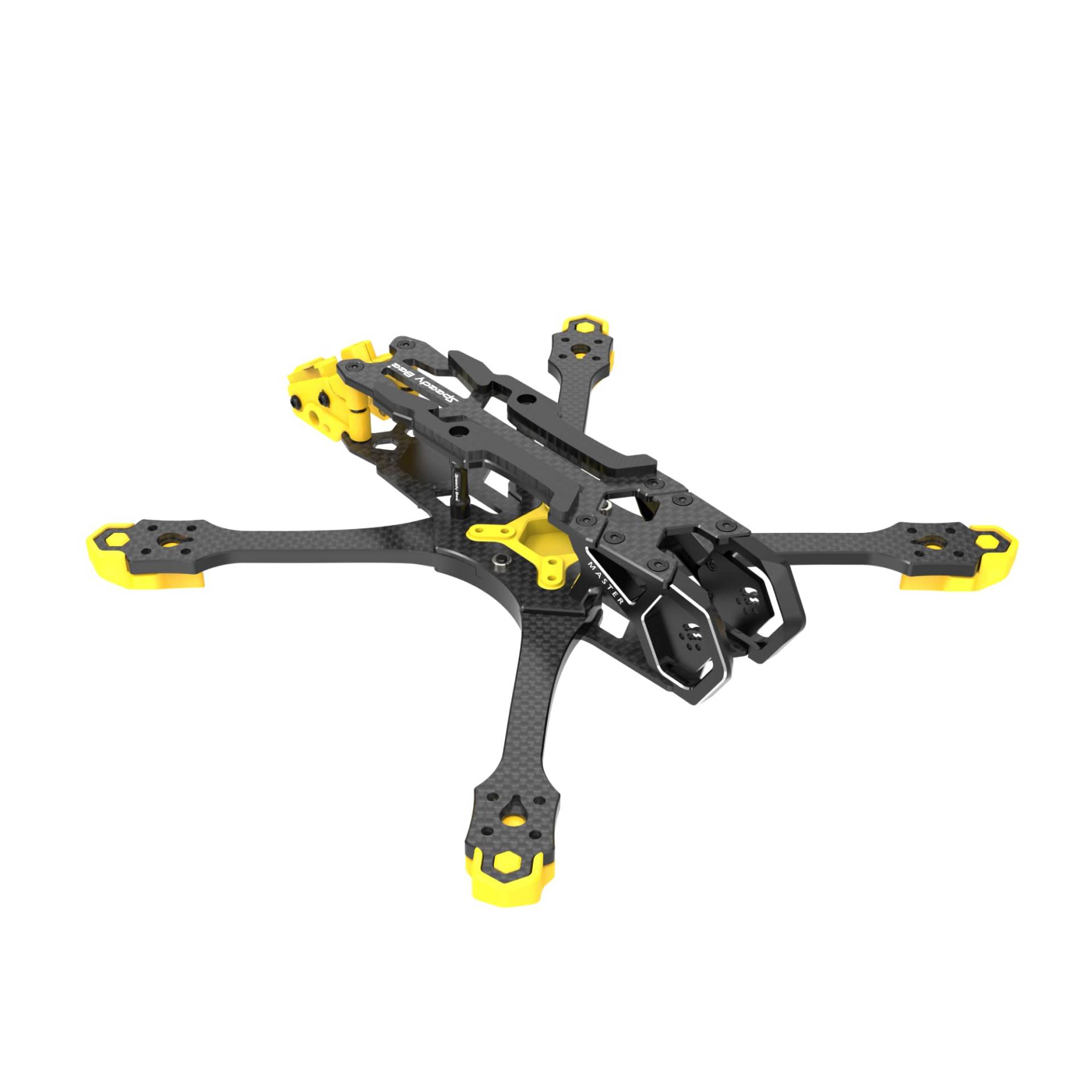SpeedyBee Master 5 FPV Drone Frame- 5 Zoll Racing Freestyle Quad Kit mit Anti-Schock-Struktur Multiple Camera Mount Aluminium Wärmeableitung Modul für DJI Air Unit O3 FPV FC ESC VTX ANTENNA GPS von SPEEDY BEE