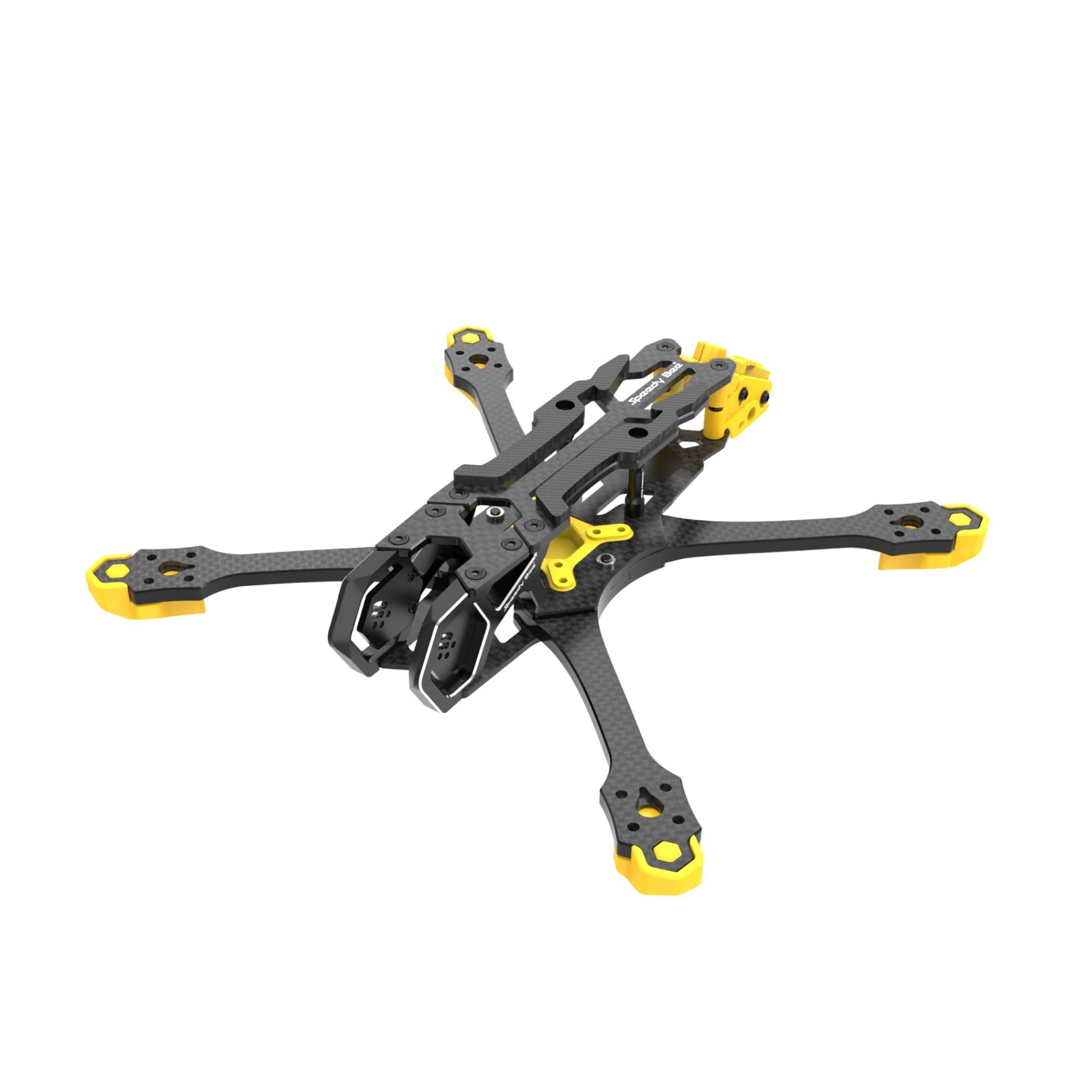 Master 5 HD FPV Drone Frame für DJI Air Unit O3-5 Zoll Racing Freestyle Quad Kit mit Anti-Schock-Struktur Mehrere Kamerahalterungen Aluminium Wärmeableitung für FPV FC ESC VTX ANTENNA GPS von SPEEDY BEE