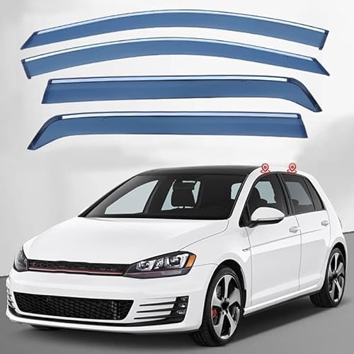 Autofenster-Windabweiser-Visier für VW Golf 7 2014-2019, Auto-Windabweiser/Sonnenblende/Auto-Regenschutz/Deflektor/Markisenabdeckung/Lüftungsschutz von SPEL3LQQ