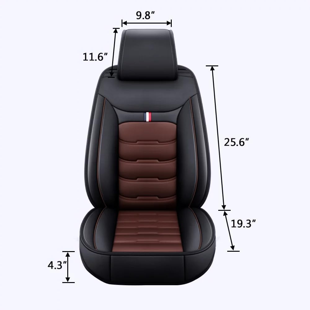 SPEL3LQQ Auto Sitzbezügesets für Acura ZDX 2000-2023, atmungsaktiv und leicht zu reinigen wasserdichte Autositzschoner,Black Coffee von SPEL3LQQ
