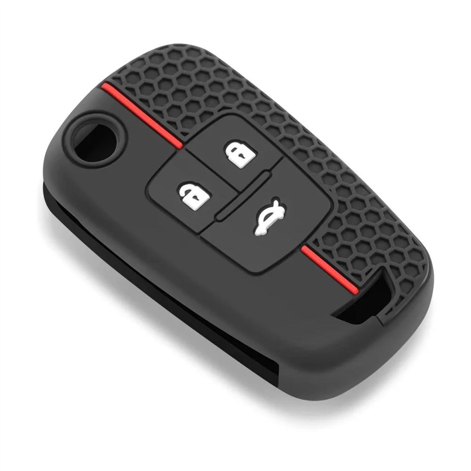 Für C&hevrolet Für Cruze Für Aveo Für Trax Zubehör Silikon-Autoschlüsselhüllen Schutzabdeckung Autoschlüsselhülle Schlüsselgehäuse(3 Buttons) von SPICLY