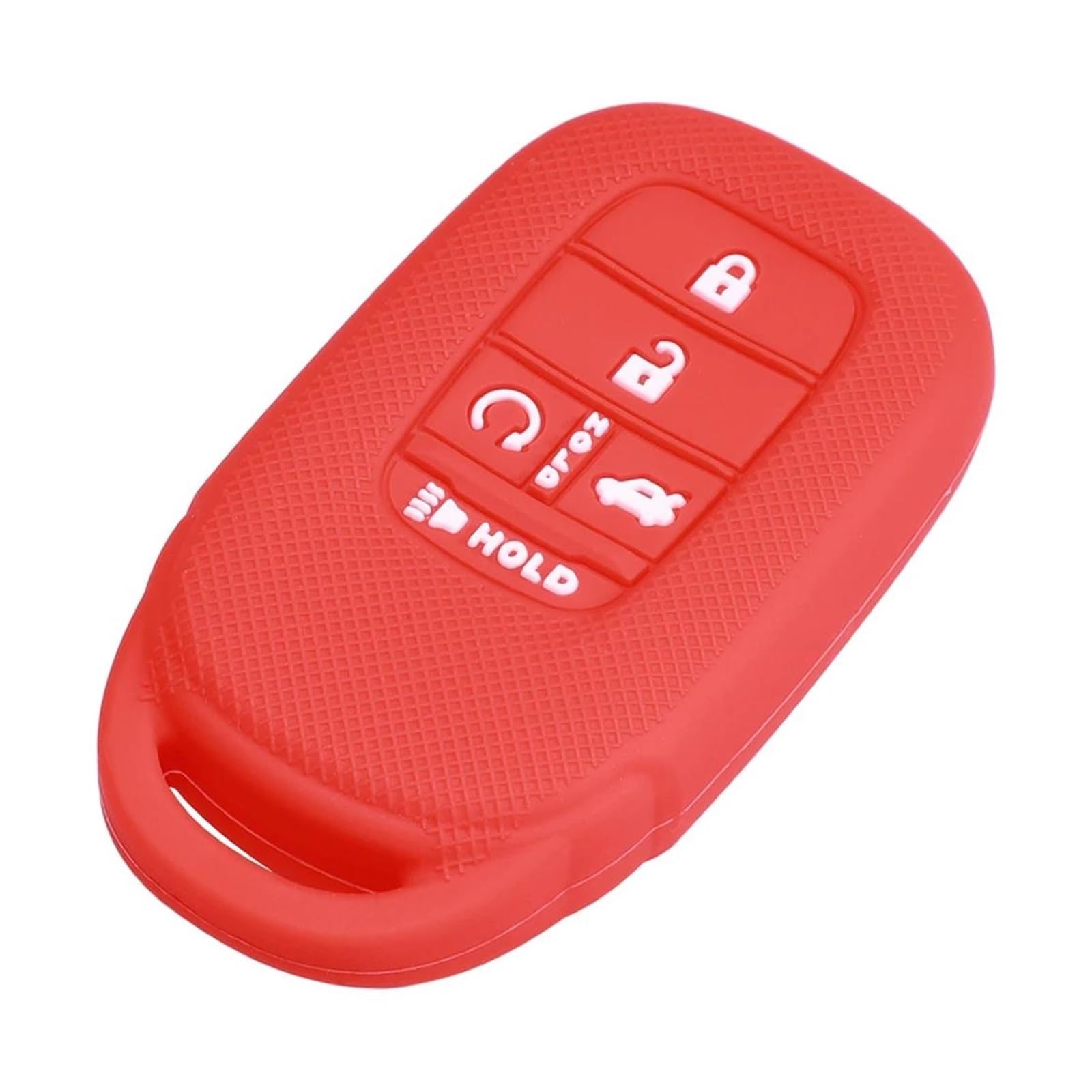Für Pilot Für Civic Für Accord Für CR-V 2023 2024 Keyless 5-Tasten-Schlüsselabdeckung Schutzhülle Schlüsselgehäuse(Rot) von SPICLY