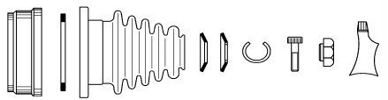 SPIDAN 21850 Gelenksatz, Antriebswelle von SPIDAN