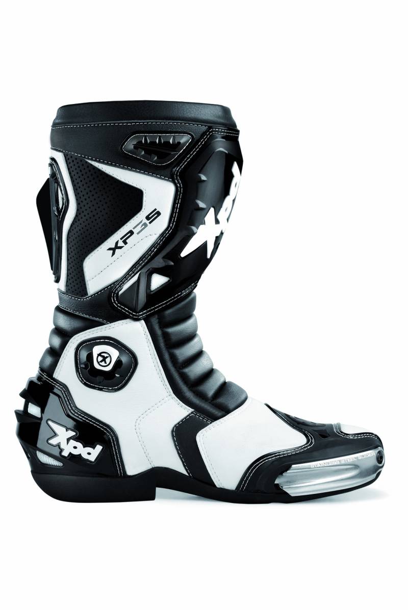 XPD Motorradstiefel XP3-S, Schwarz/Weiß, 44 von XPD