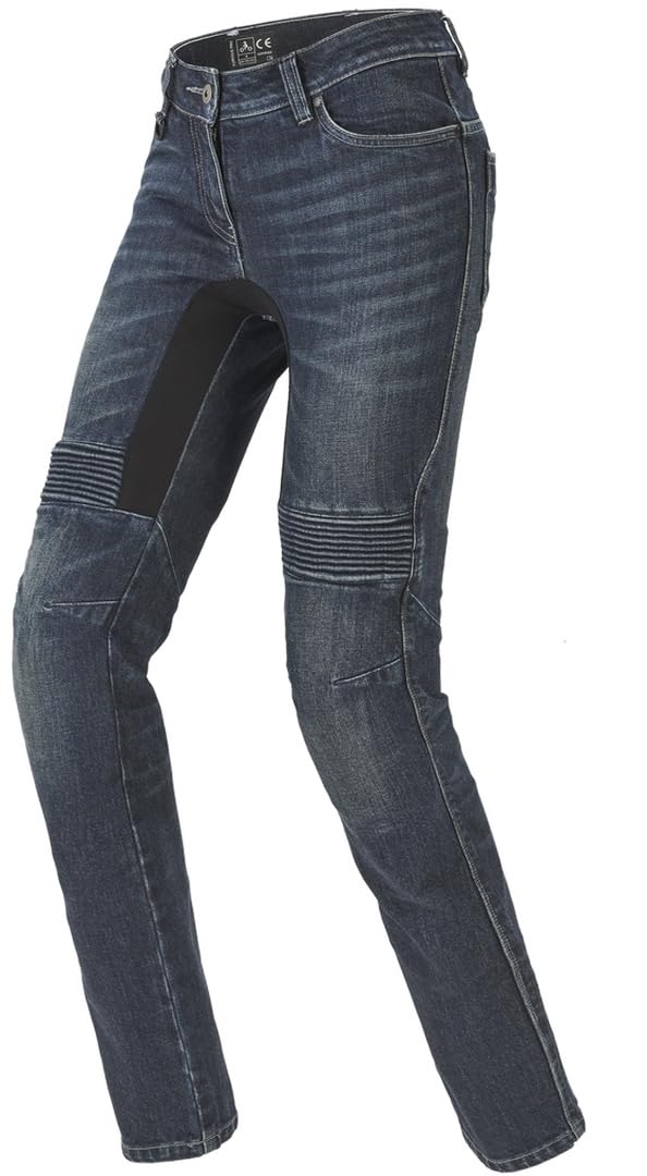 SPIDI, Jeans da Moto FURIOUS PRO LADY, Pantaloni Moto Donna con Protezioni, Resistenti ad Abrasione e Perforazione, con Protezioni sulle Ginocchia, Modello Slim Fit von SPIDI