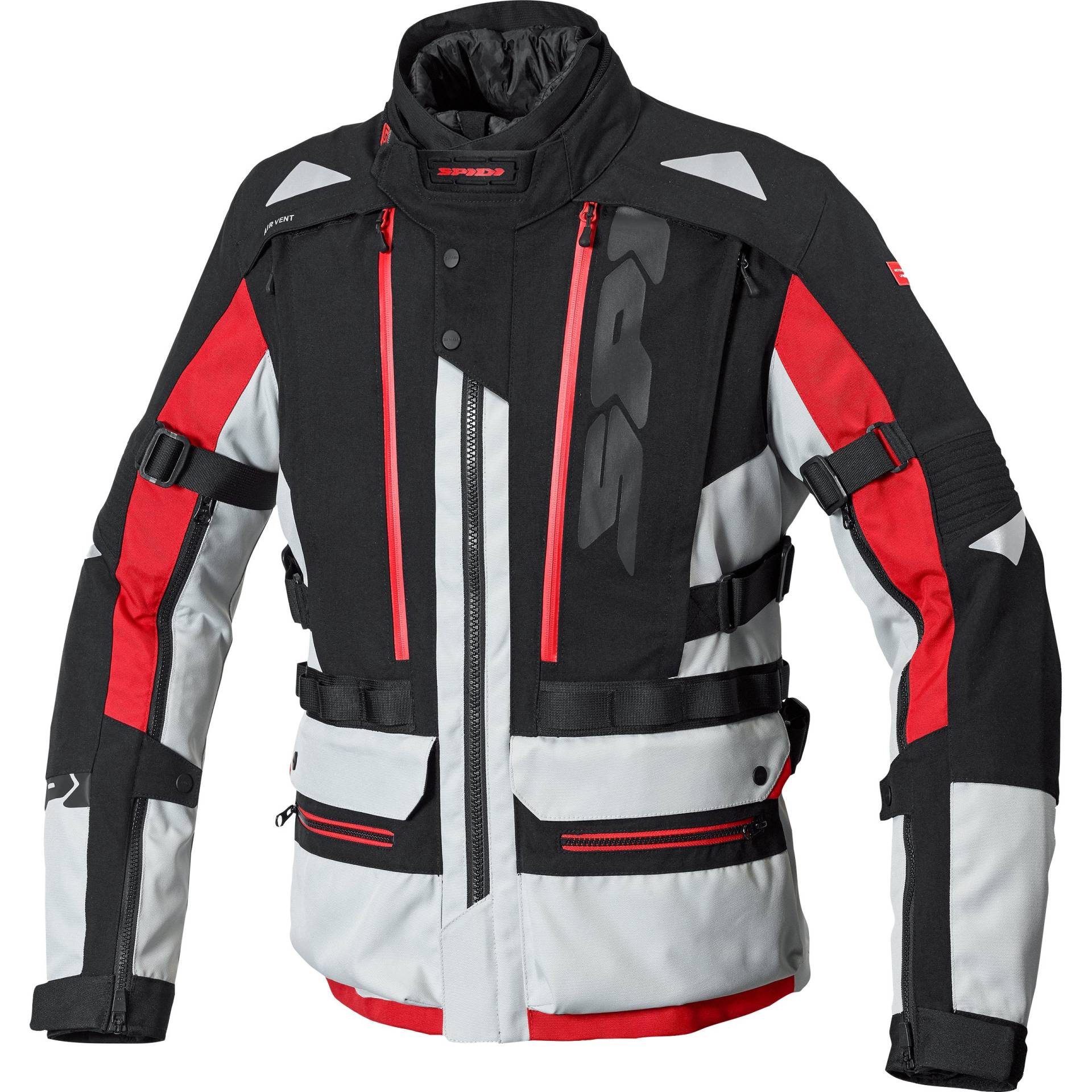 SPIDI Allroad H2Out Textiljacke grau/rot L Herren von SPIDI