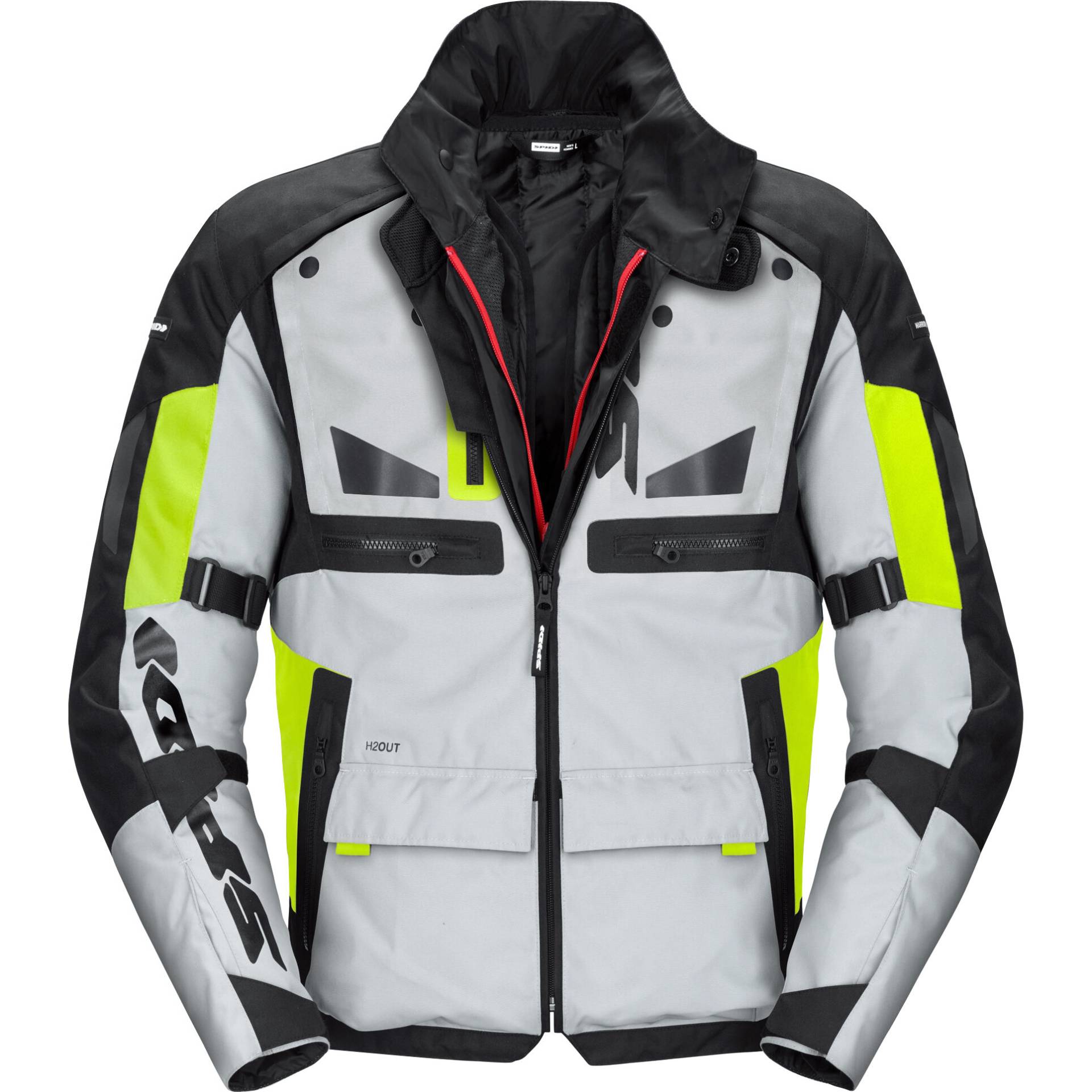 SPIDI Crossmaster H2Out Jacke schwarz/gelb M Herren von SPIDI