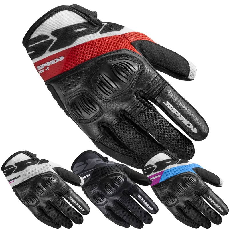 SPIDI, Flash-R Evo Lady, Damen-Motorrad-Handschuhe, schützend & strapazierfähig, Sommerhandschuhe, wasserdicht & rutschfest, Touchscreen-tauglich, durchschn.Gewicht 0,1 kg von SPIDI