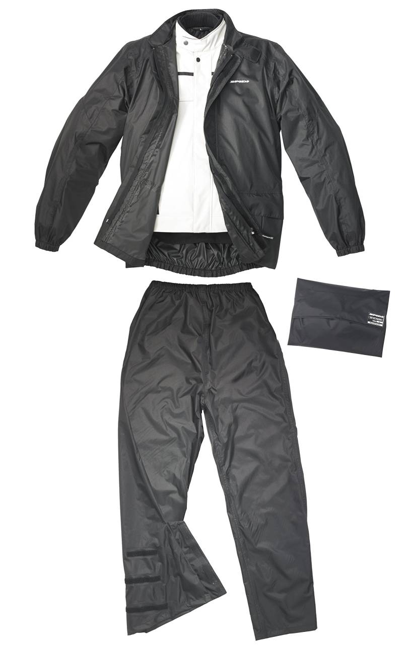 SPIDI Motorrad Regenbekleidung Pacific Wp Kit, Schwarz, Größe 3XL von SPIDI