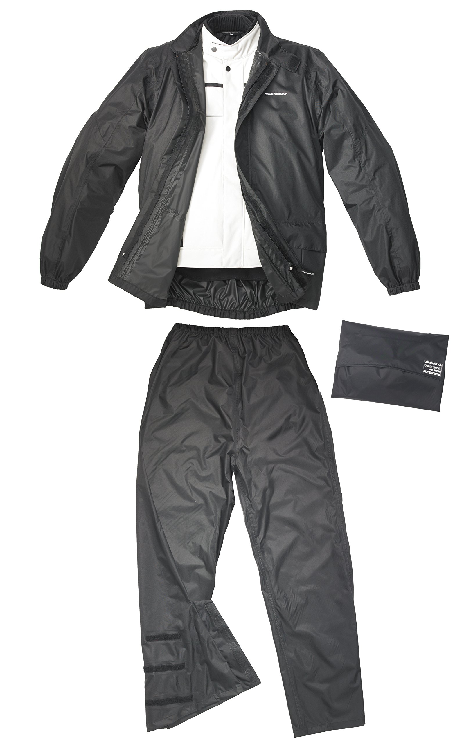 SPIDI Motorrad Regenbekleidung Pacific Wp Kit, Schwarz, Größe S von SPIDI