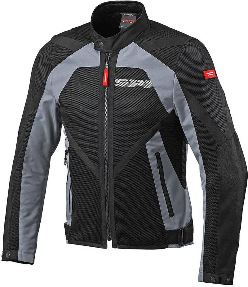 SPIDI Motorrad Textile Jacke Netstream, Grey, Größe S von SPIDI