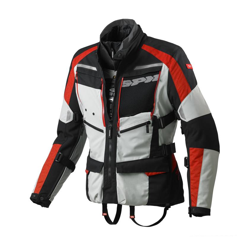 Spidi 4Season H2Out Jacke, Grau/Rot, Größe 3XL von SPIDI