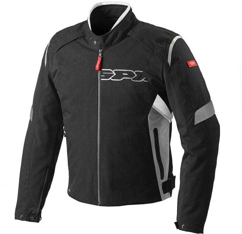 Spidi D160-836 Motorrad Textiljacke Flash H2Out Schwarz/Grau/Weiß, 3XL von SPIDI