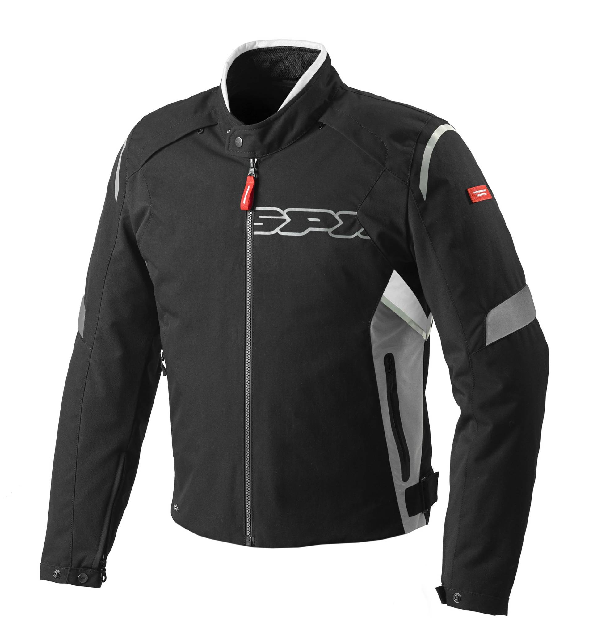 Spidi D160-836 Motorrad Textiljacke Flash H2Out Schwarz/Grau/Weiß, M von SPIDI