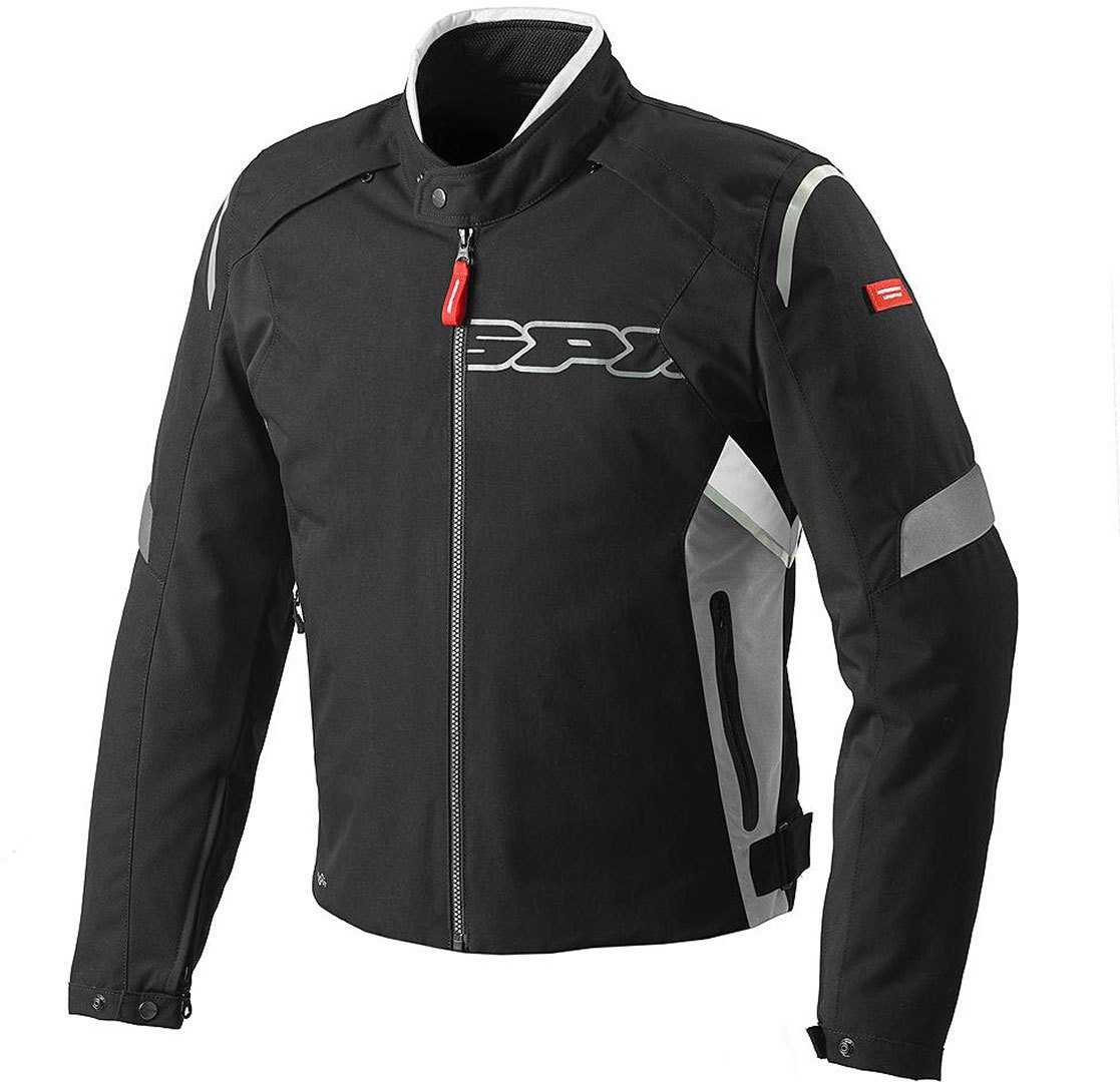 Spidi D160-836 Motorrad Textiljacke Flash H2Out Schwarz/Grau/Weiß, XL von SPIDI