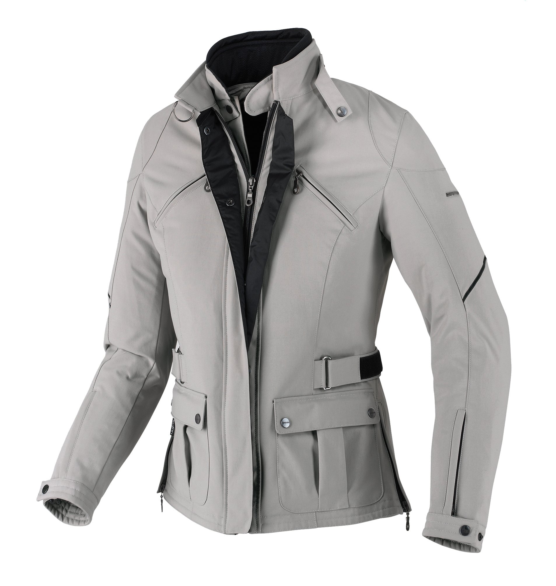 Spidi Damen Motorradjacke Synclair H2Out, Grau, L von SPIDI