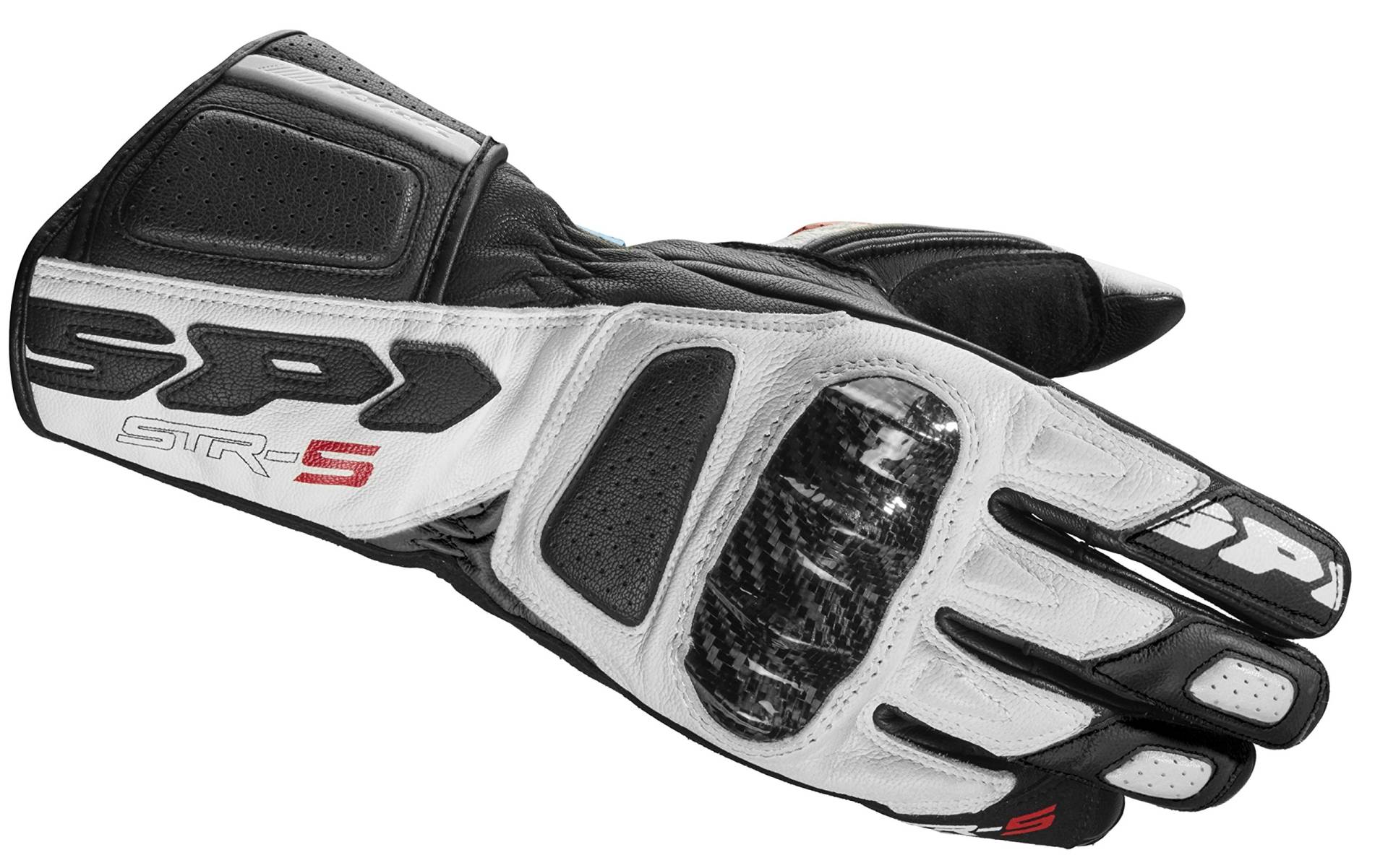 Spidi Motorrad Handschuhe STR-5, Weiss, Größe XL von SPIDI